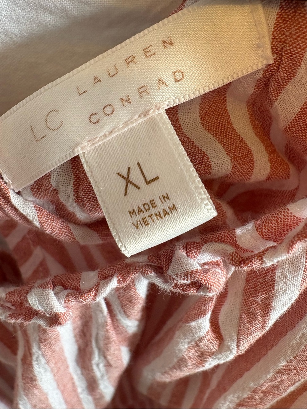 Lauren Conrad Striped Linen Top Women’s - Picture 3 of 9